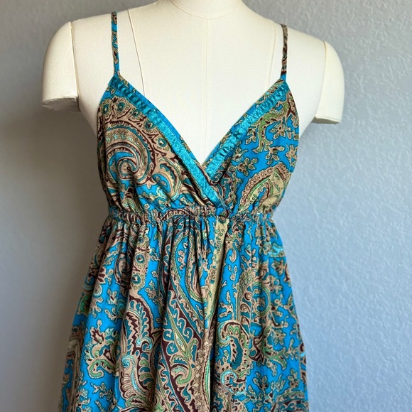 Derek Heart Boho Paisley Cotton Sundress – Size Large - Picture 10 of 11